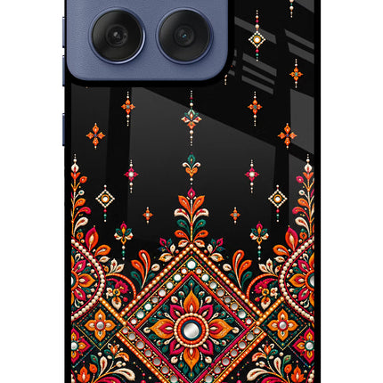 Noir Mehfil Moto Edge 60 Fusion Glass Case