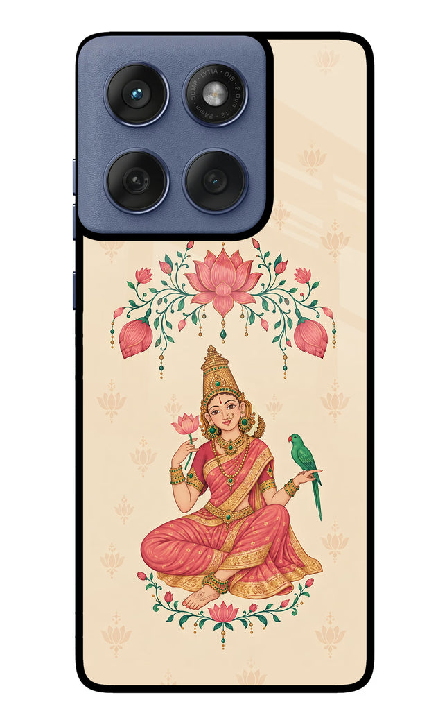 Goddess Lakshmi Moto Edge 60 Fusion Glass Case