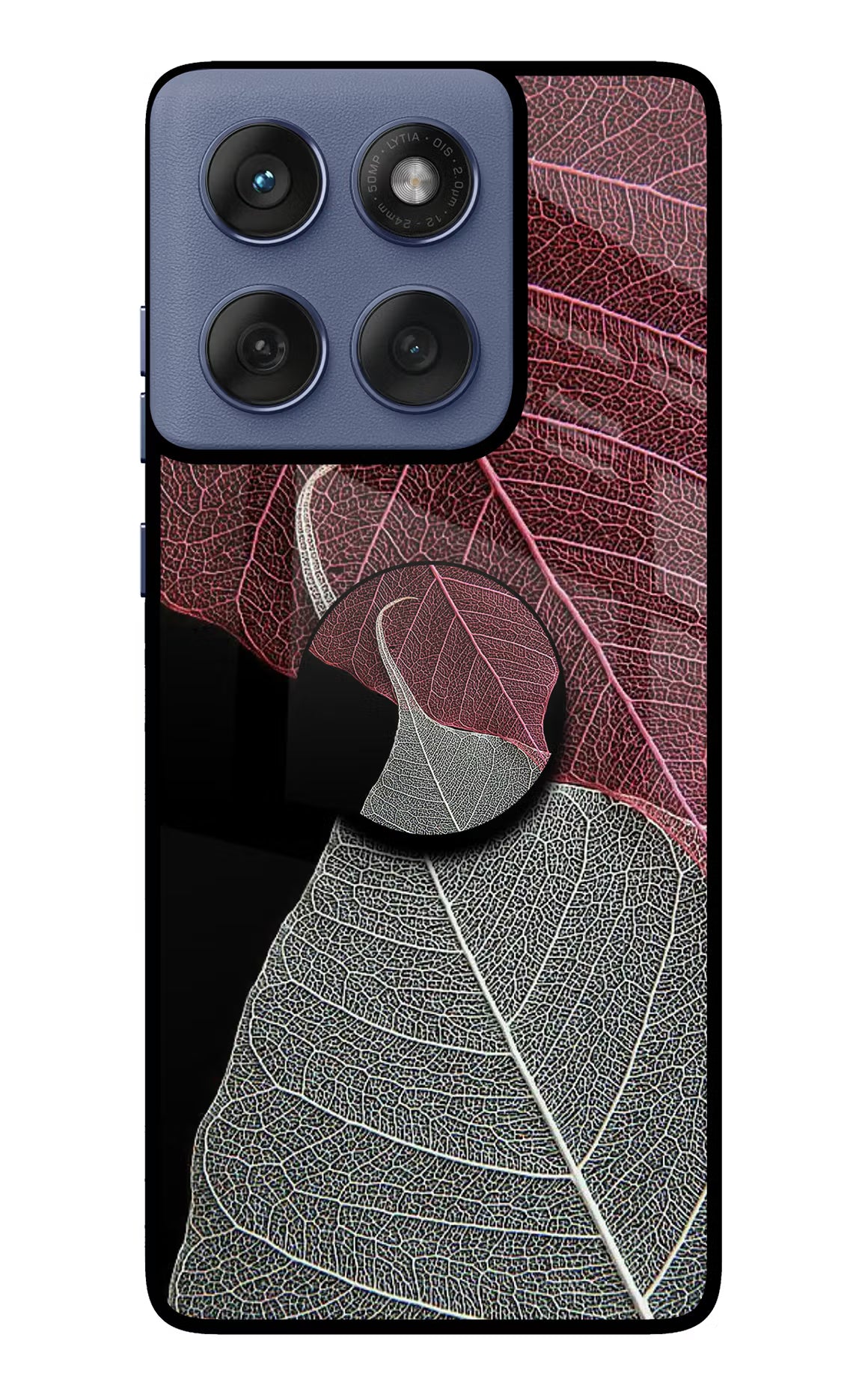 Leaf Pattern Moto Edge 60 Fusion Pop Case by Casekaro