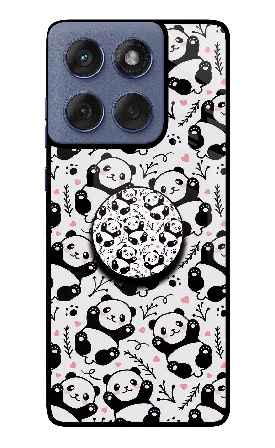 Cute Panda Moto Edge 60 Fusion Pop Case by Casekaro