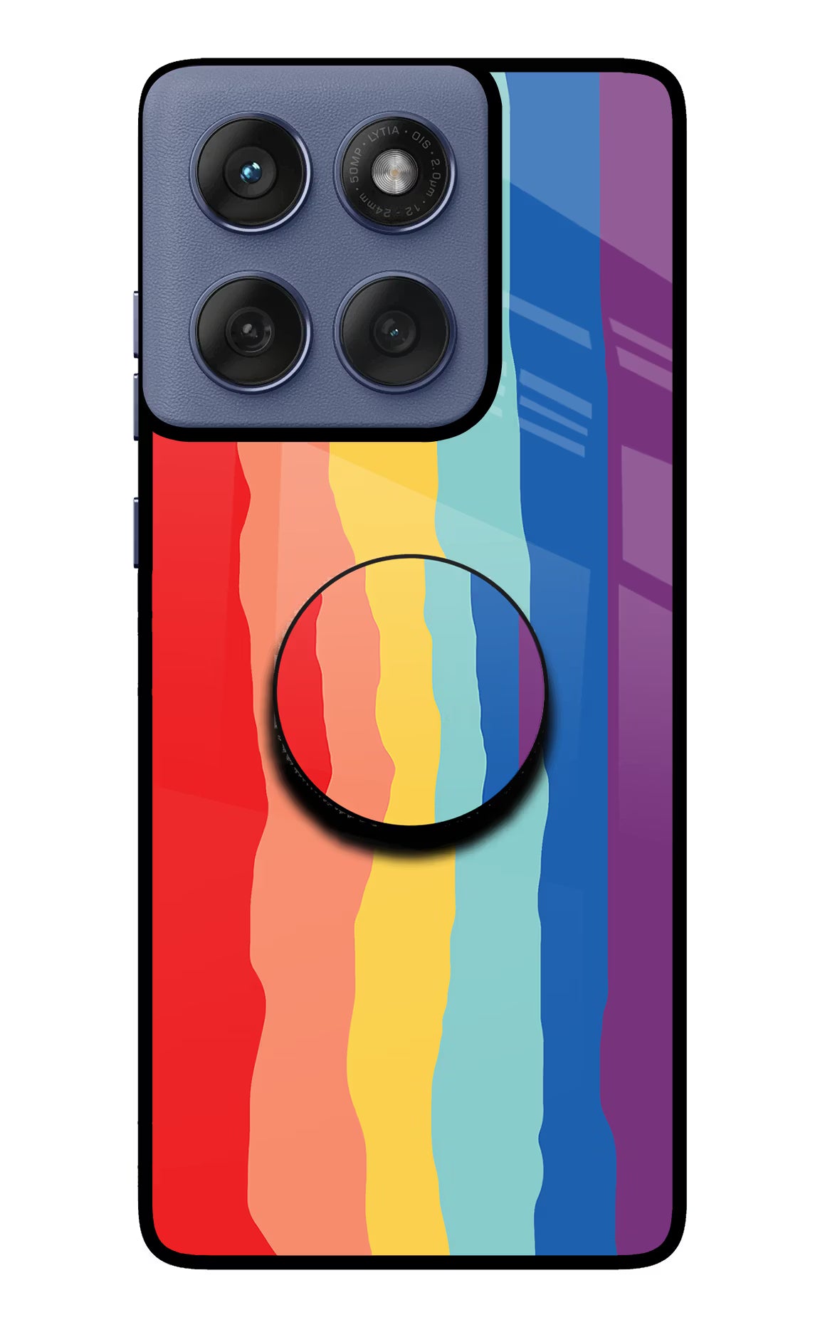 Rainbow Moto Edge 60 Fusion Pop Case by Casekaro