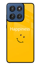 Happiness With Smiley Moto Edge 60 Stylus Glass Case