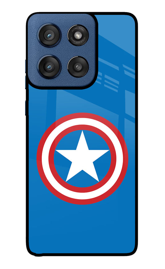 Captain America Logo Moto Edge 60 Stylus Glass Case