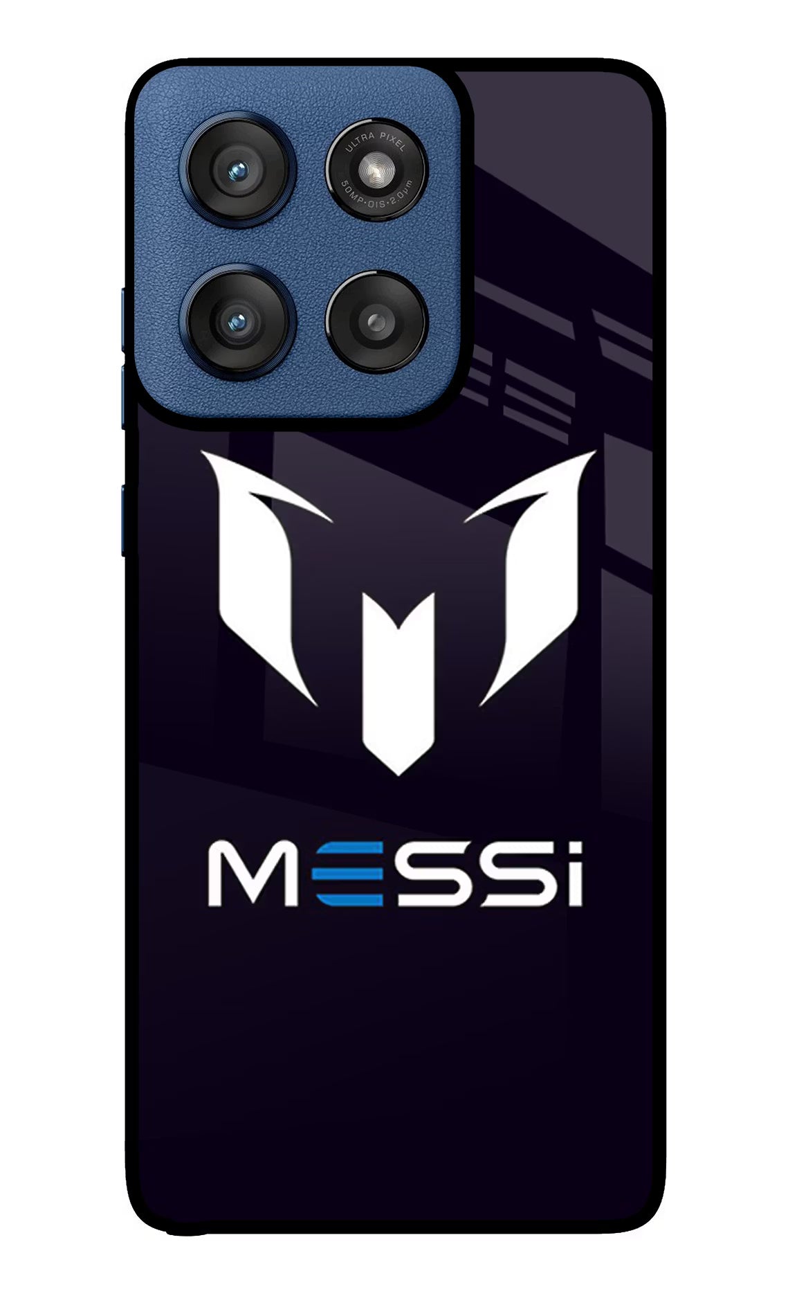 Messi Logo Moto Edge 60 Stylus Glass Case