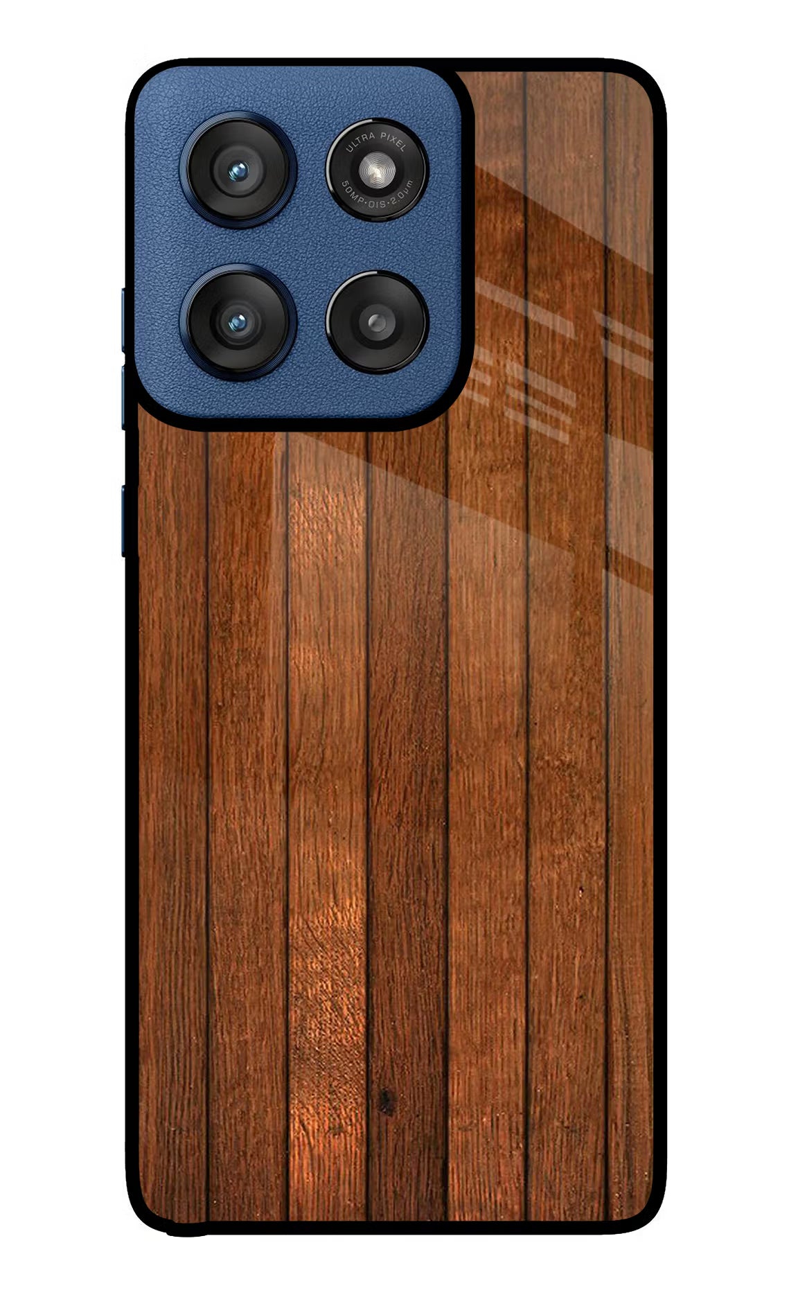 Wooden Artwork Bands Moto Edge 60 Stylus Glass Case Back Cover by Casekaro