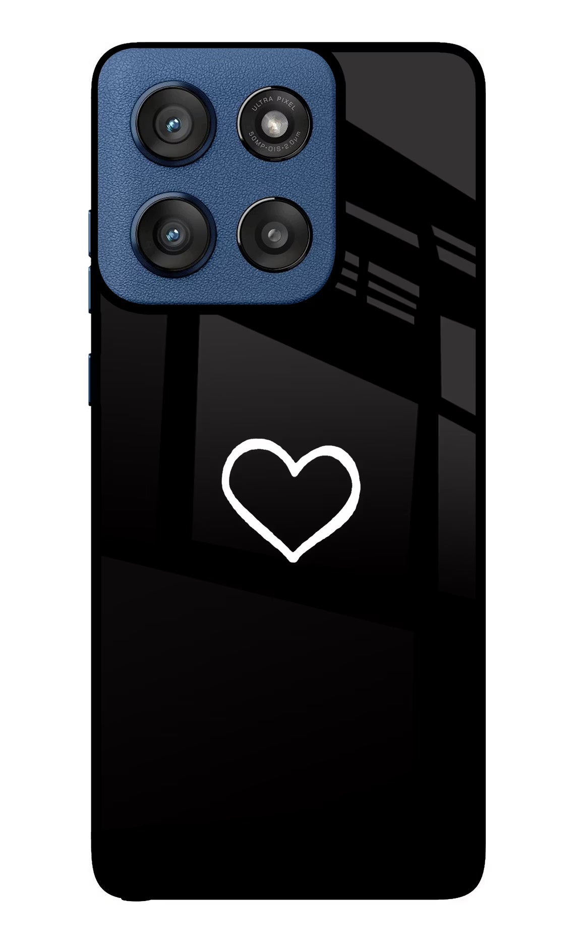 Heart Moto Edge 60 Stylus Glass Case