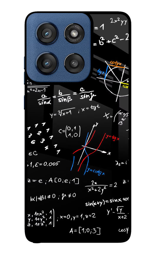 Mathematics Formula Moto Edge 60 Stylus Glass Case