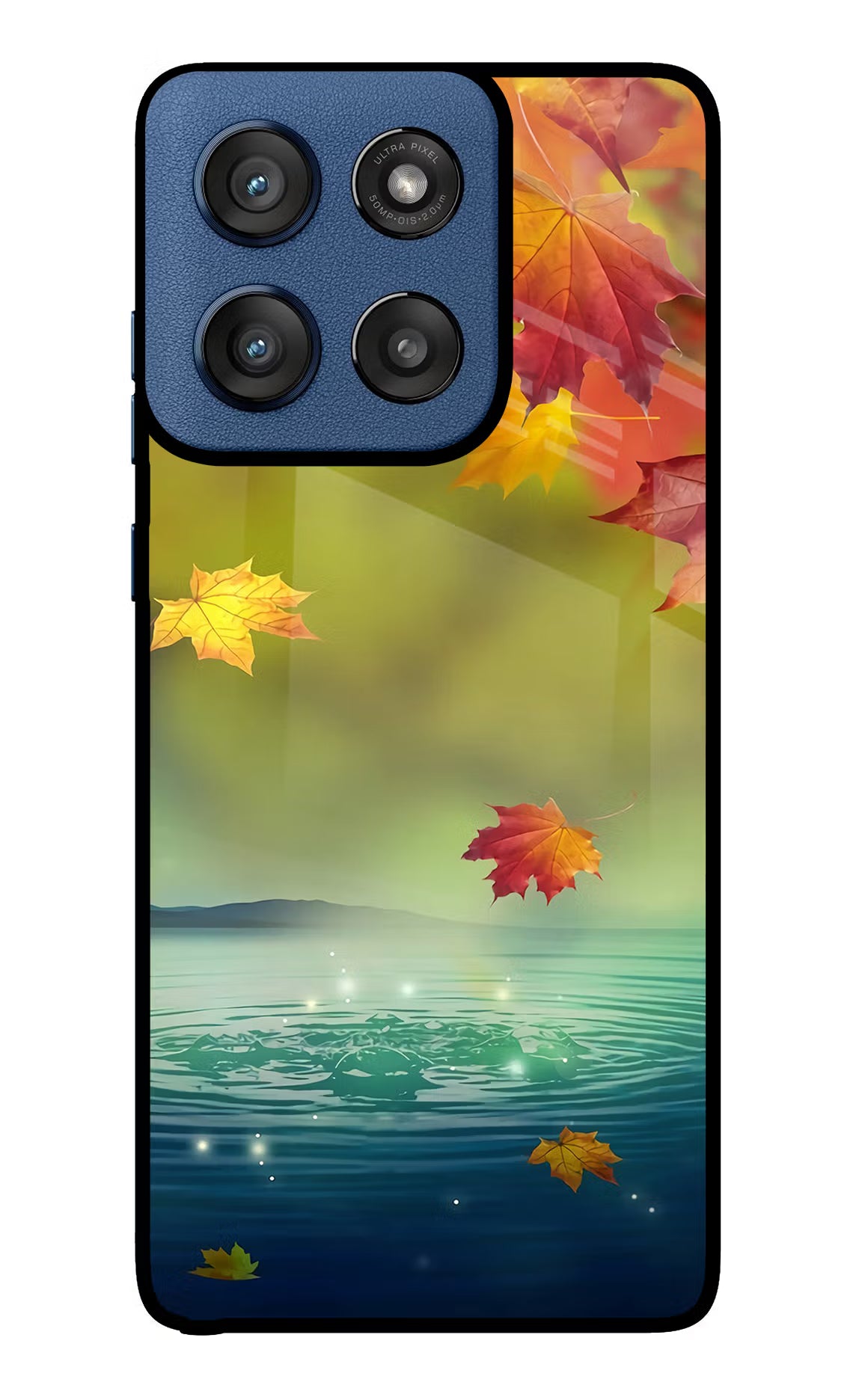 Flowers Moto Edge 60 Stylus Glass Case