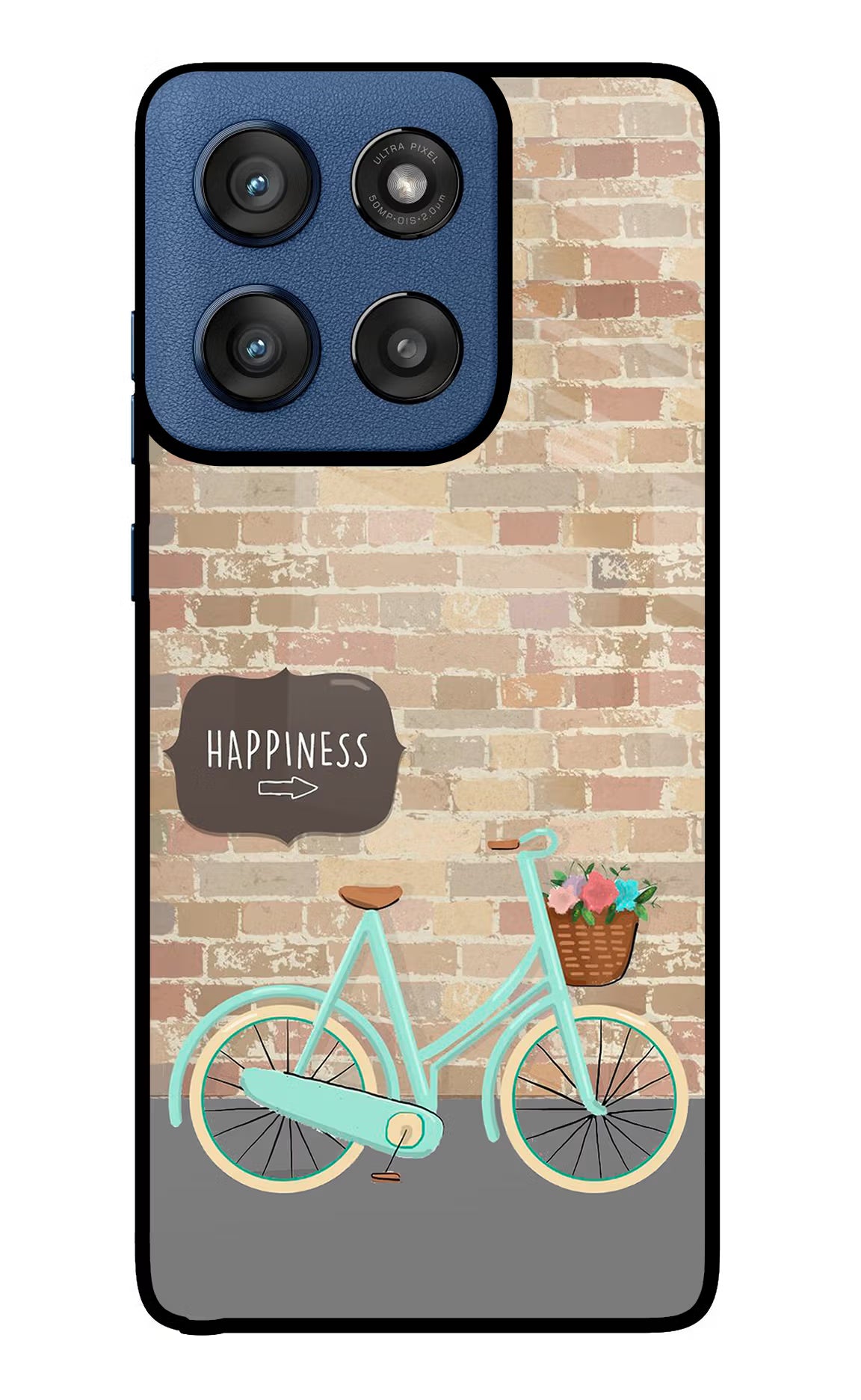 Happiness Artwork Moto Edge 60 Stylus Glass Case