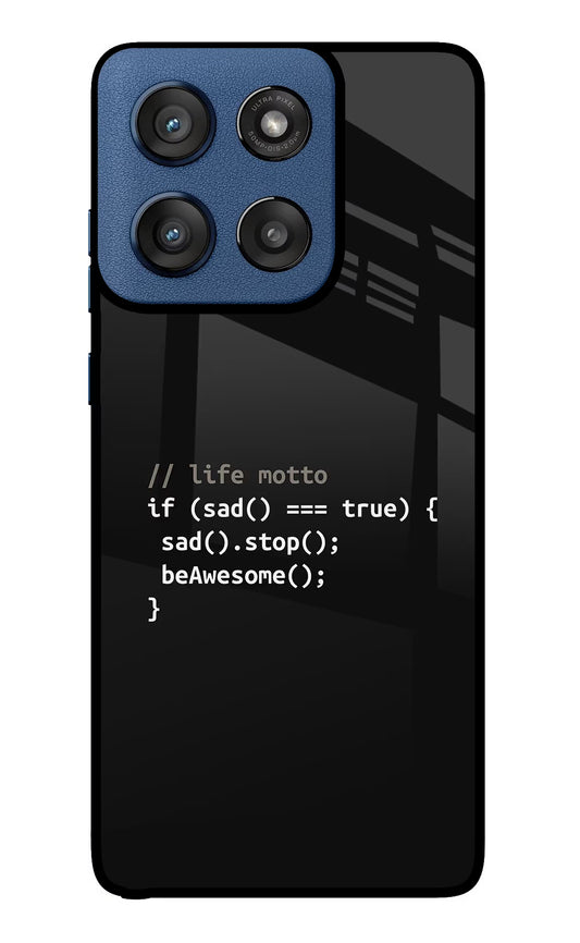 Life Motto Code Moto Edge 60 Stylus Glass Case