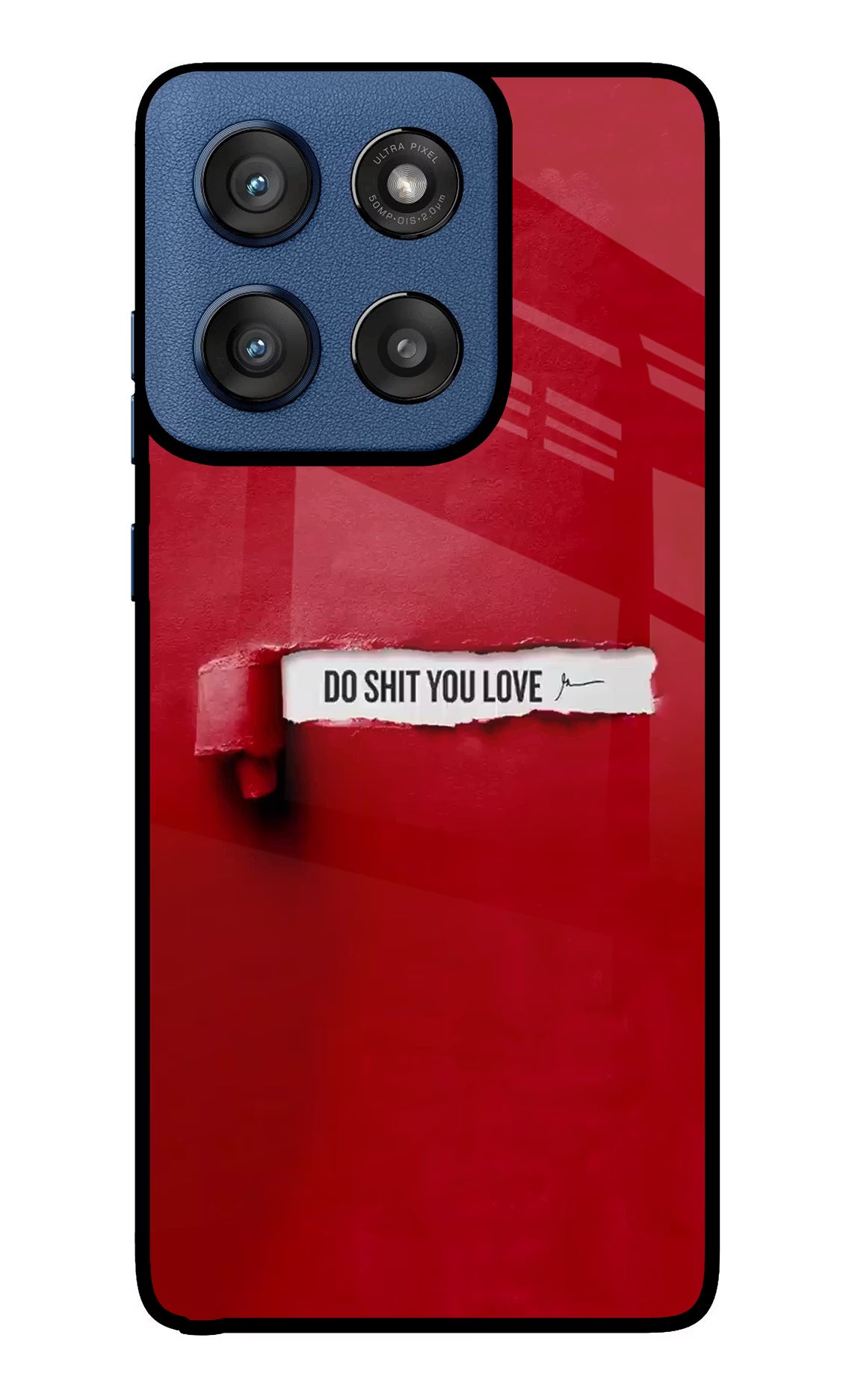 Do Shit You Love Moto Edge 60 Stylus Glass Case Back Cover by Casekaro