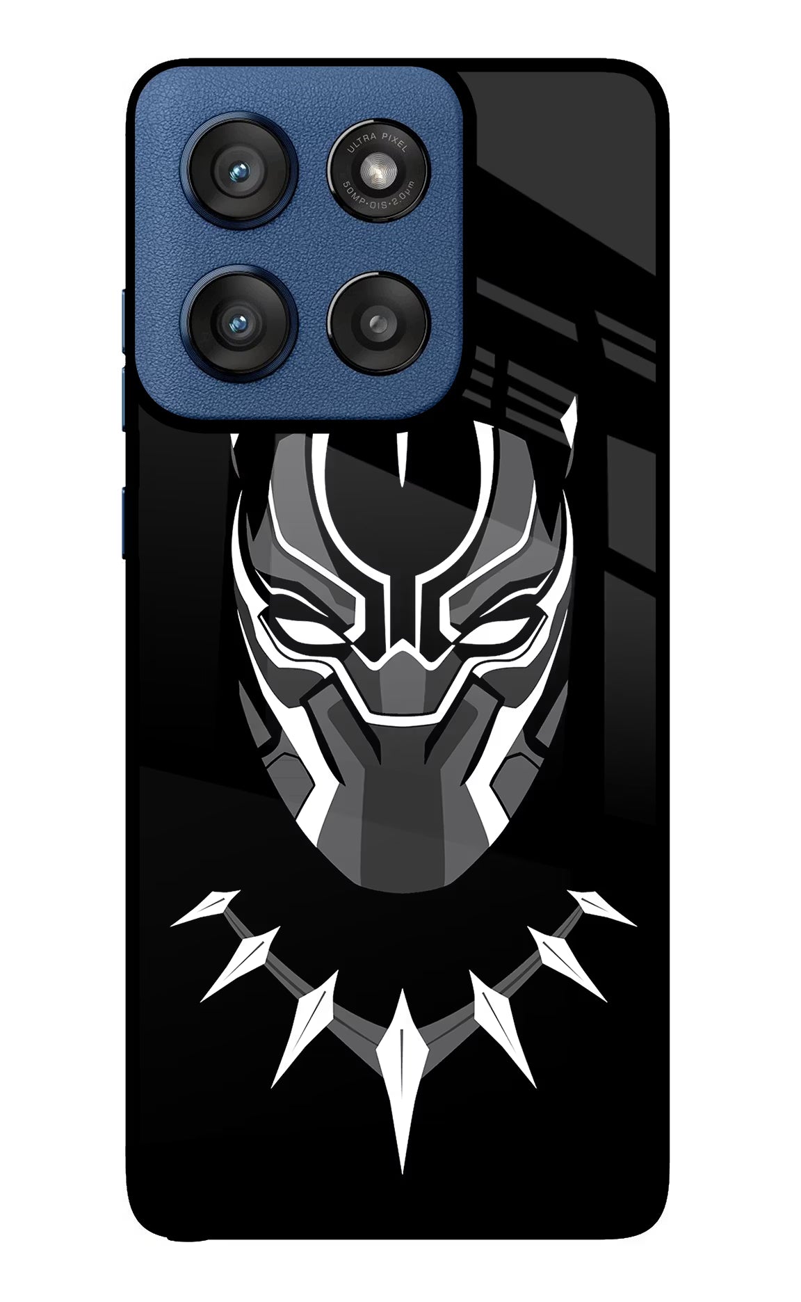 Black Panther Moto Edge 60 Stylus Glass Case Back Cover by Casekaro