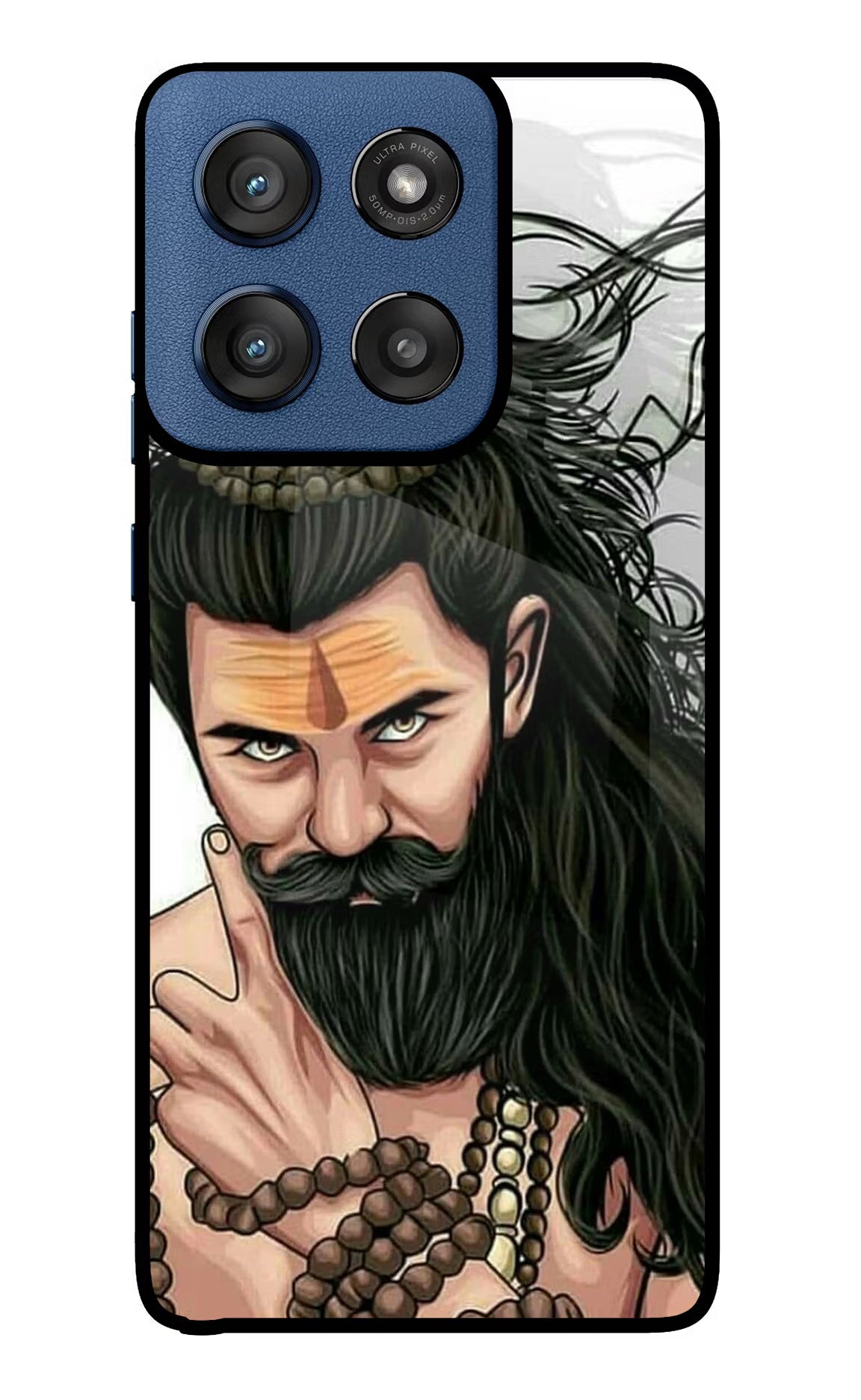 Mahadev Moto Edge 60 Stylus Glass Case Back Cover by Casekaro