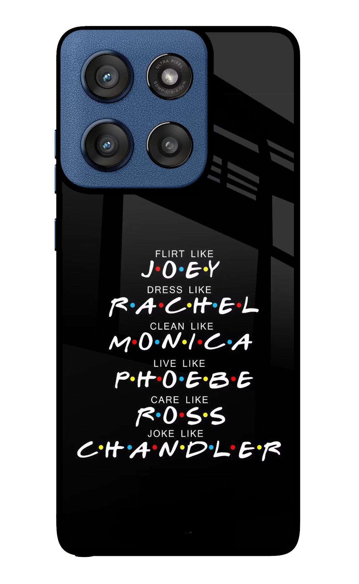 FRIENDS Character Moto Edge 60 Stylus Glass Case