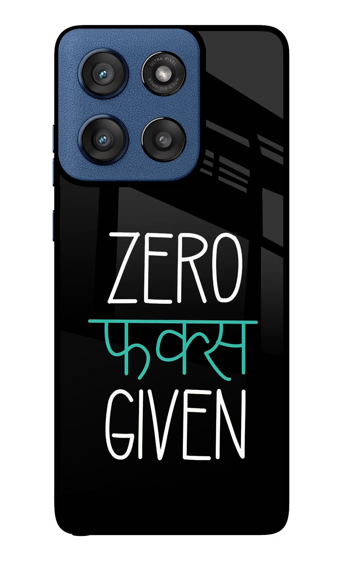 Zero Fucks Given Moto Edge 60 Stylus Glass Case