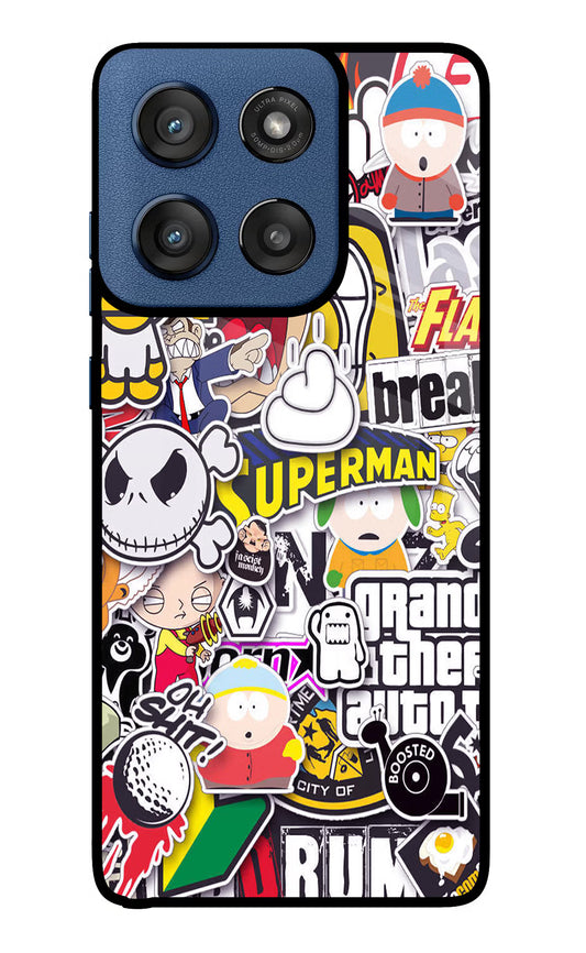 Sticker Bomb Moto Edge 60 Stylus Glass Case