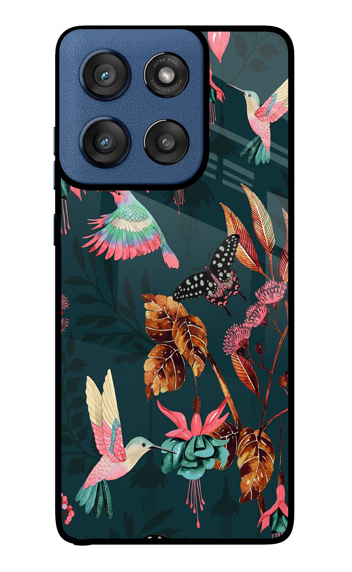 Birds Moto Edge 60 Stylus Glass Case