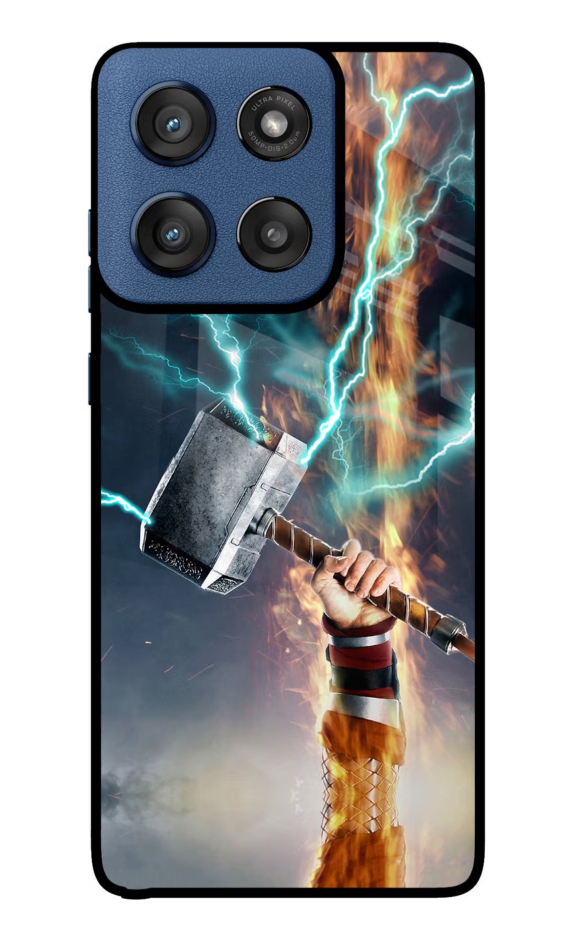 Thor Hammer Mjolnir Moto Edge 60 Stylus Glass Case Back Cover by Casekaro