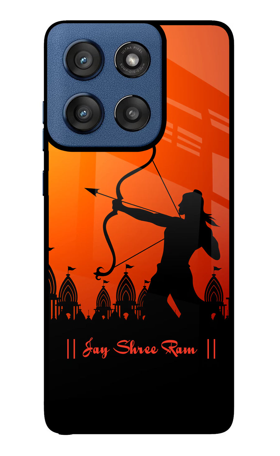 Lord Ram - 4 Moto Edge 60 Stylus Back Cover, Glass case