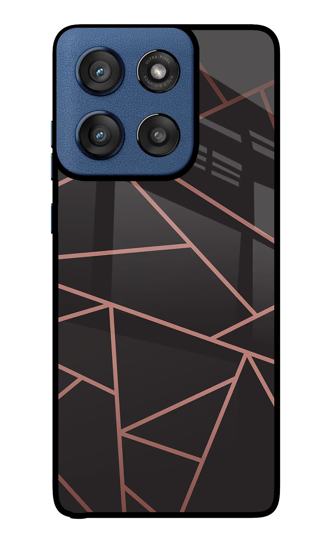 Geometric Pattern Moto Edge 60 Stylus Glass Case