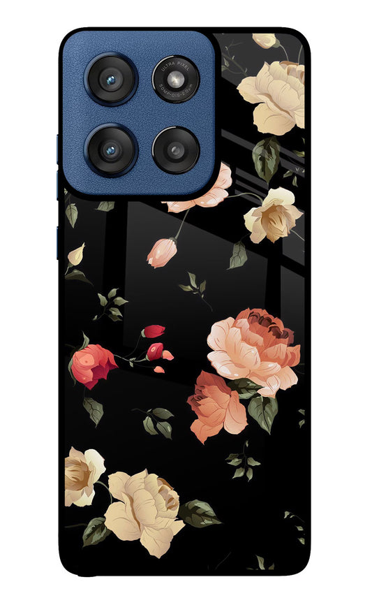 Flowers Moto Edge 60 Stylus Glass Case