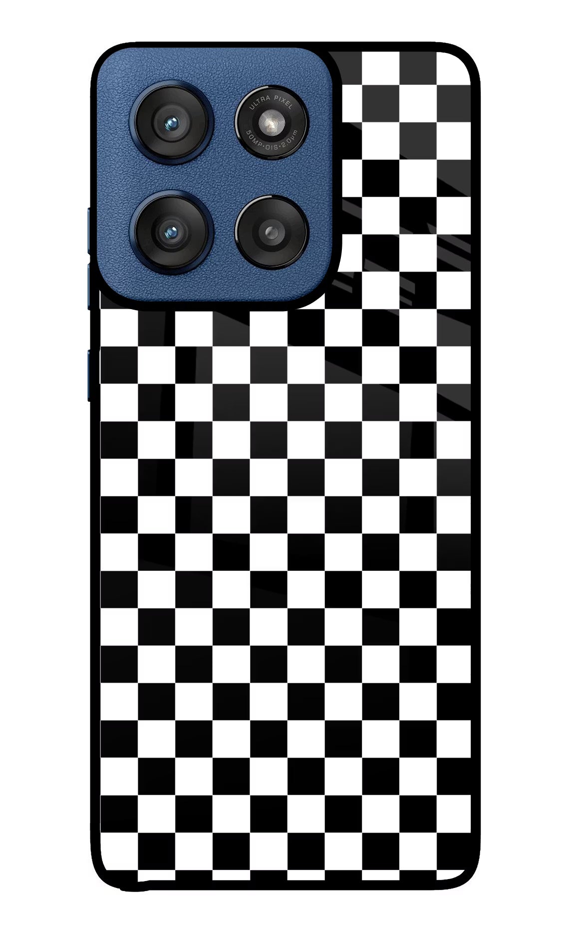 Chess Board Moto Edge 60 Stylus Glass Case Back Cover by Casekaro