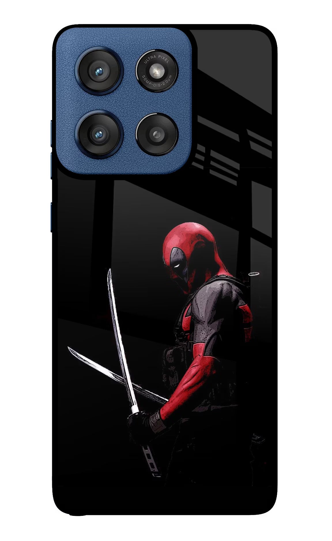 Deadpool Moto Edge 60 Stylus Glass Case Back Cover by Casekaro
