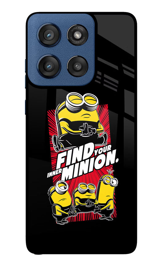 Find your inner Minion Moto Edge 60 Stylus Glass Case