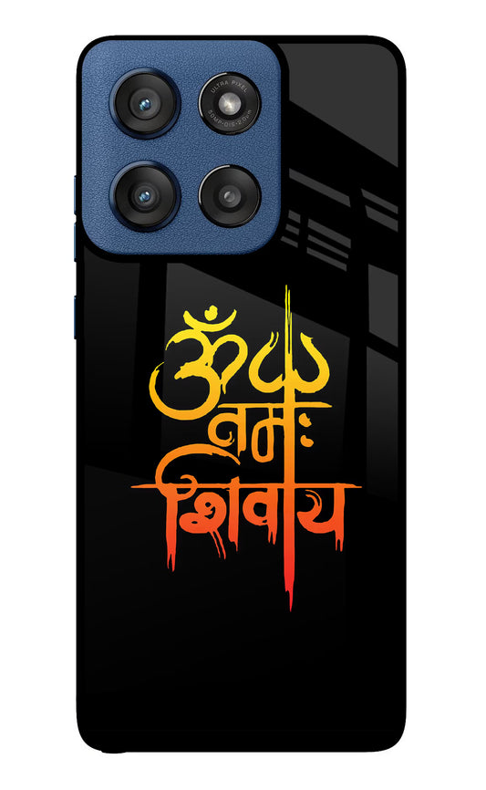 Om Namah Shivay Moto Edge 60 Stylus Glass Case