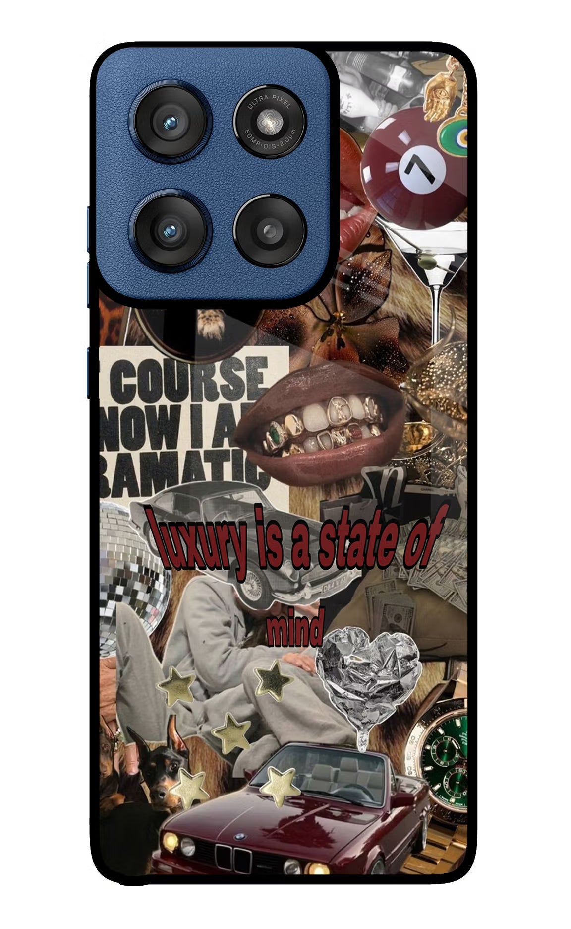 Luxury Moto Edge 60 Stylus Glass Case Back Cover by Casekaro