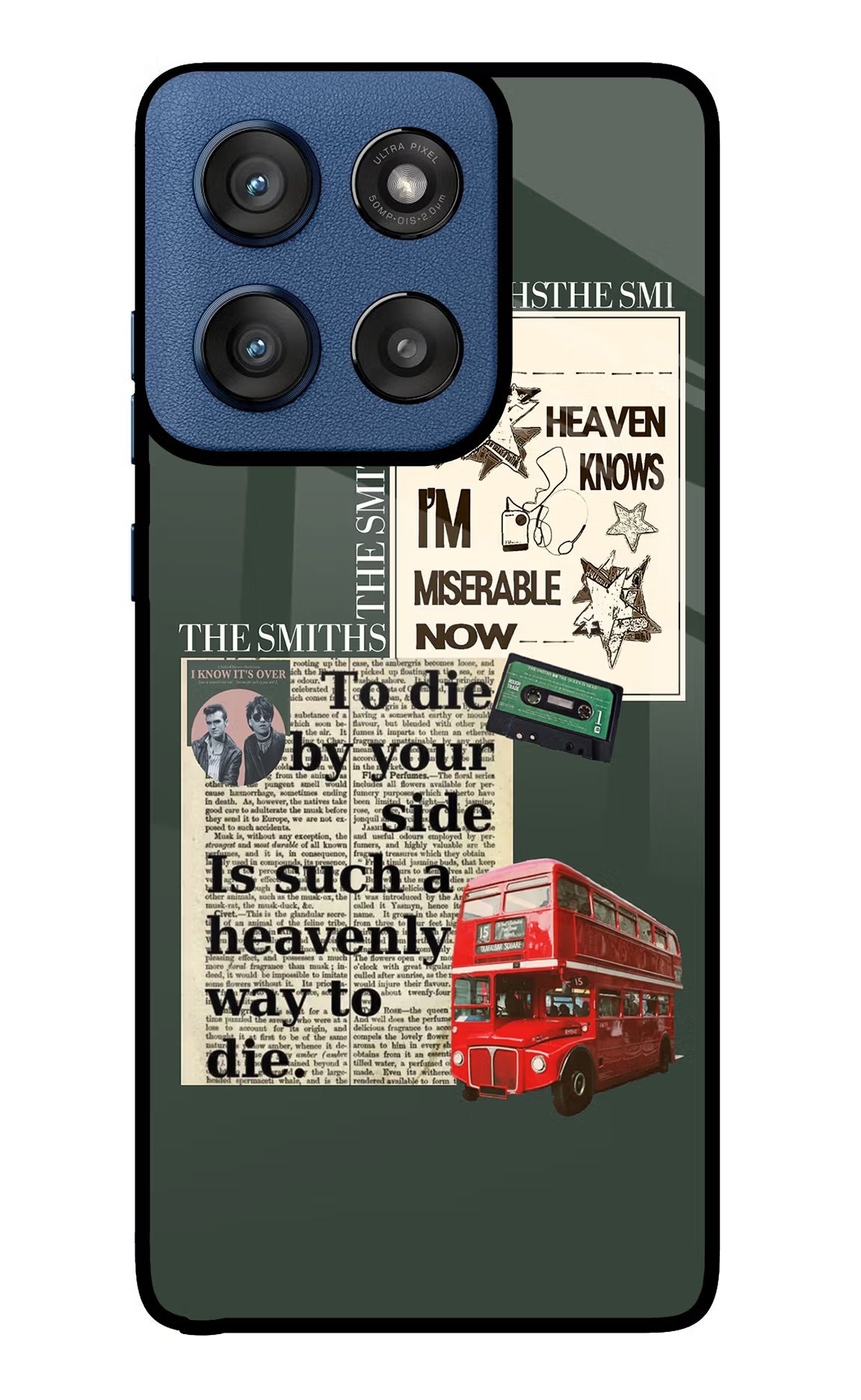 The Smiths Moto Edge 60 Stylus Glass Case Back Cover by Casekaro
