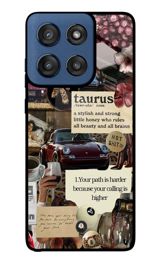 Taurus Zodiac Moto Edge 60 Stylus Glass Case