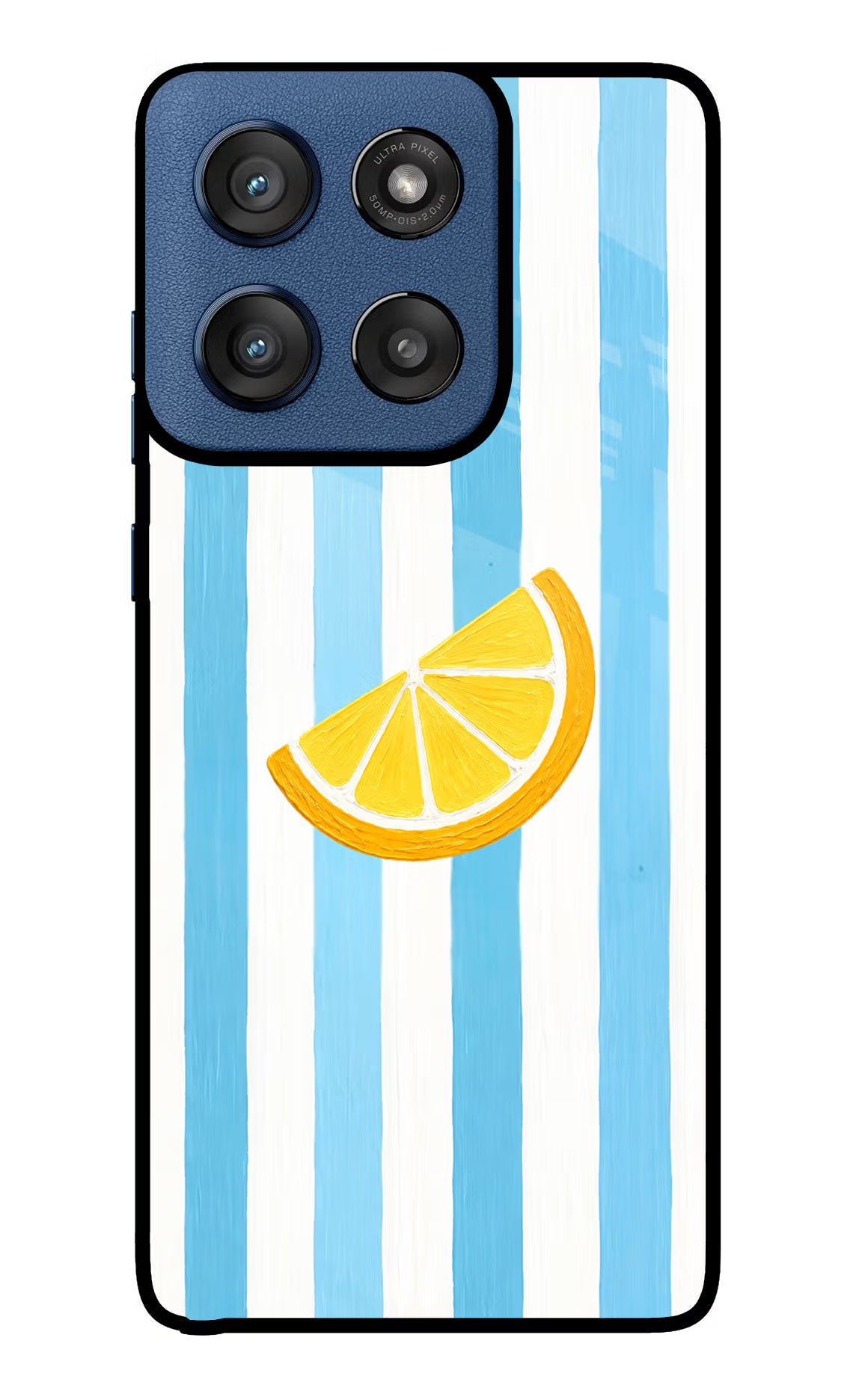Summer Lemon Moto Edge 60 Stylus Glass Case