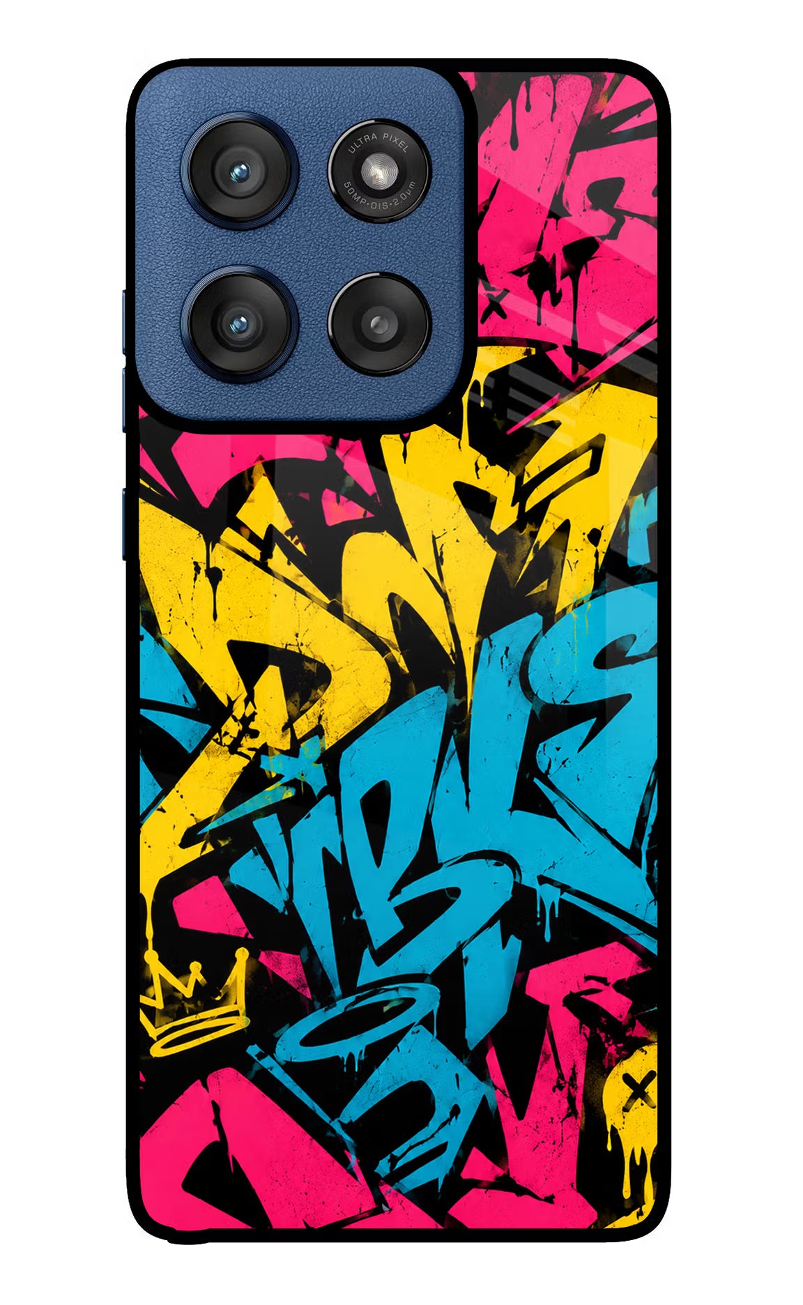 Graffiti Vibe Moto Edge 60 Stylus Glass Case