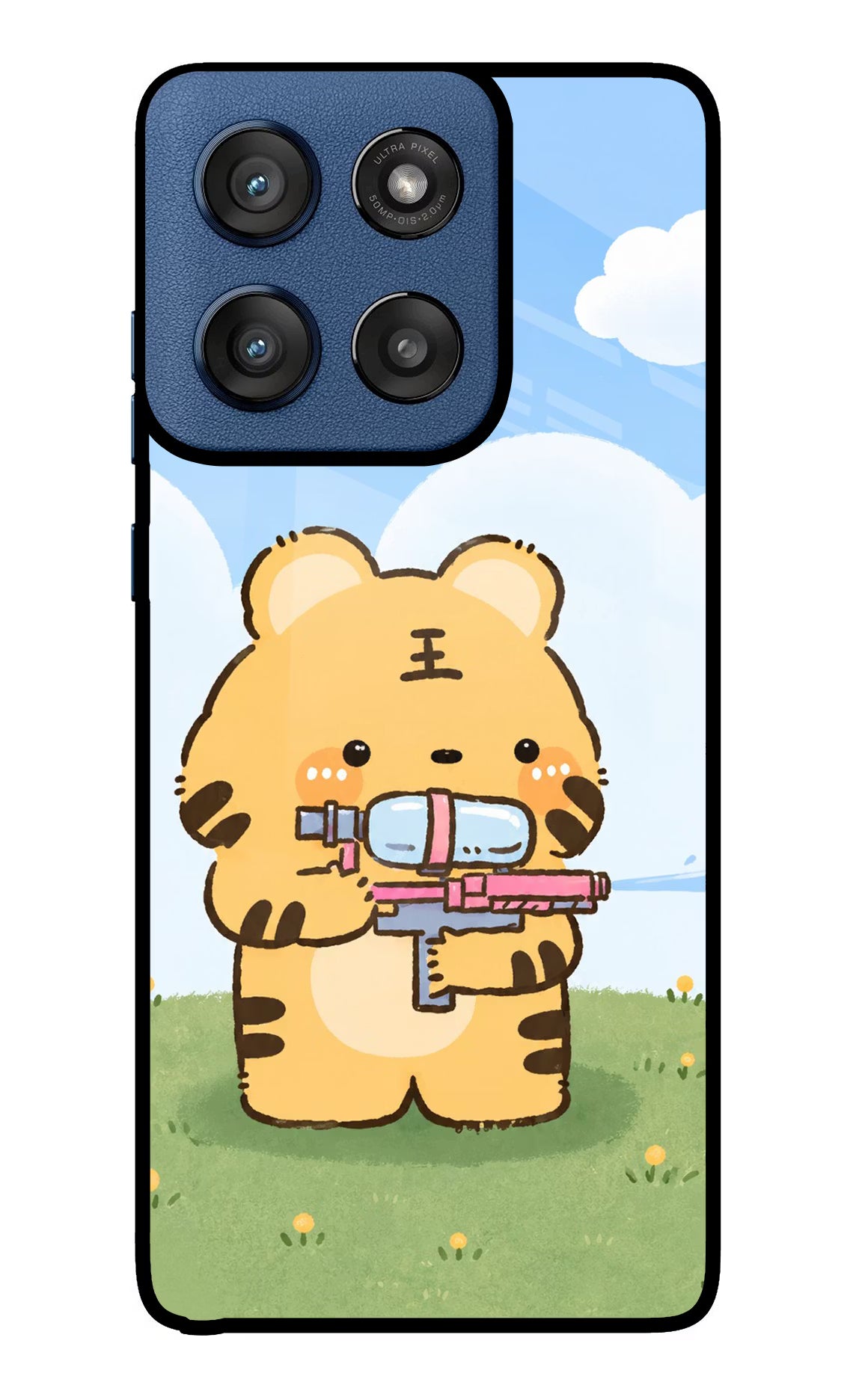 Tiger Treat Moto Edge 60 Stylus Glass Case