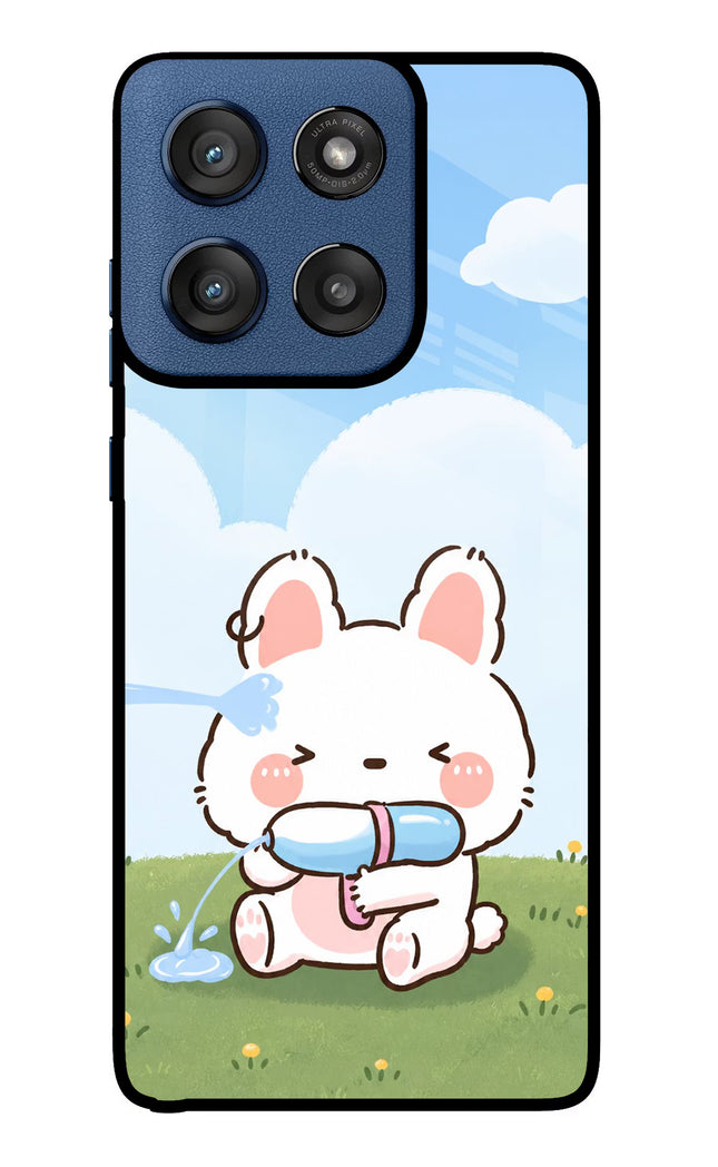 Bunny Treat Moto Edge 60 Stylus Glass Case Back Cover by Casekaro