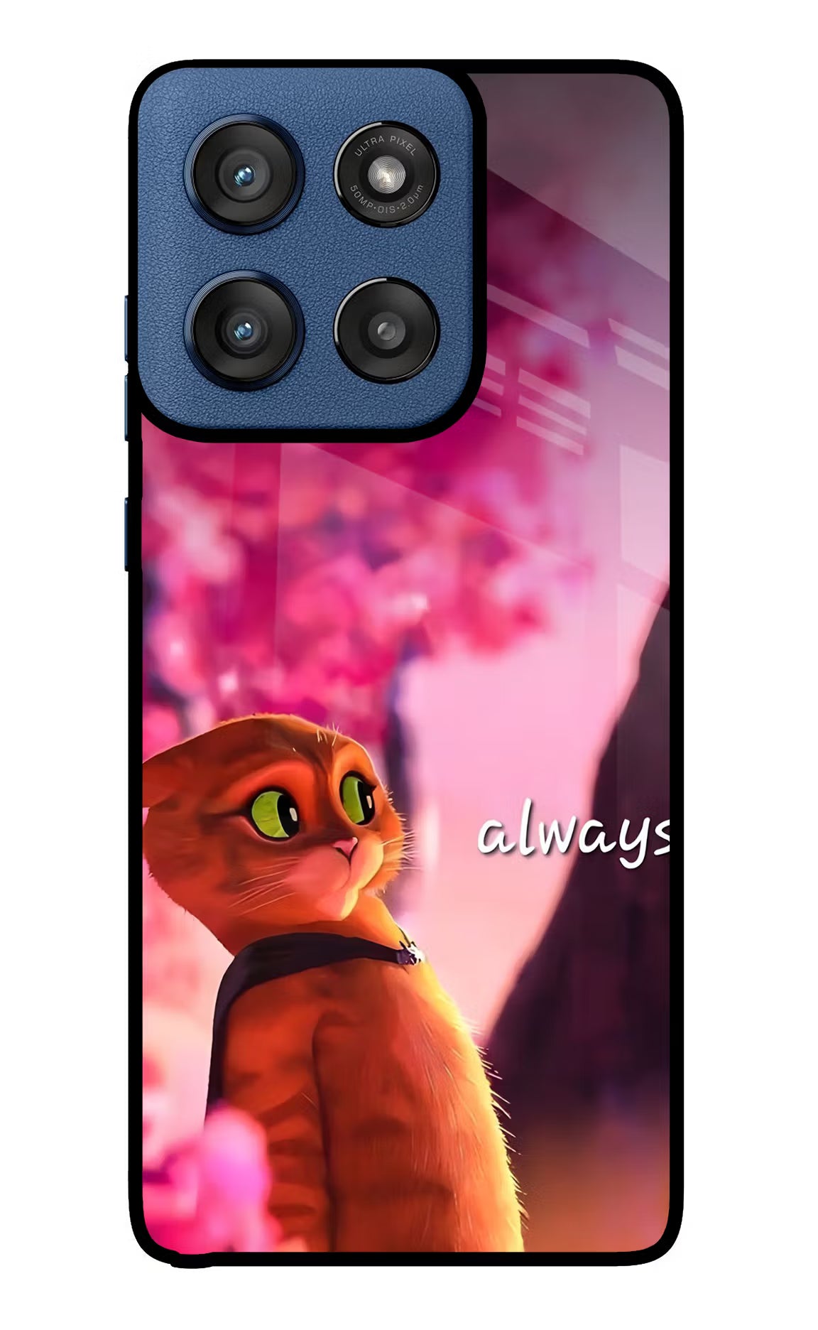Always Cat Moto Edge 60 Stylus Glass Case