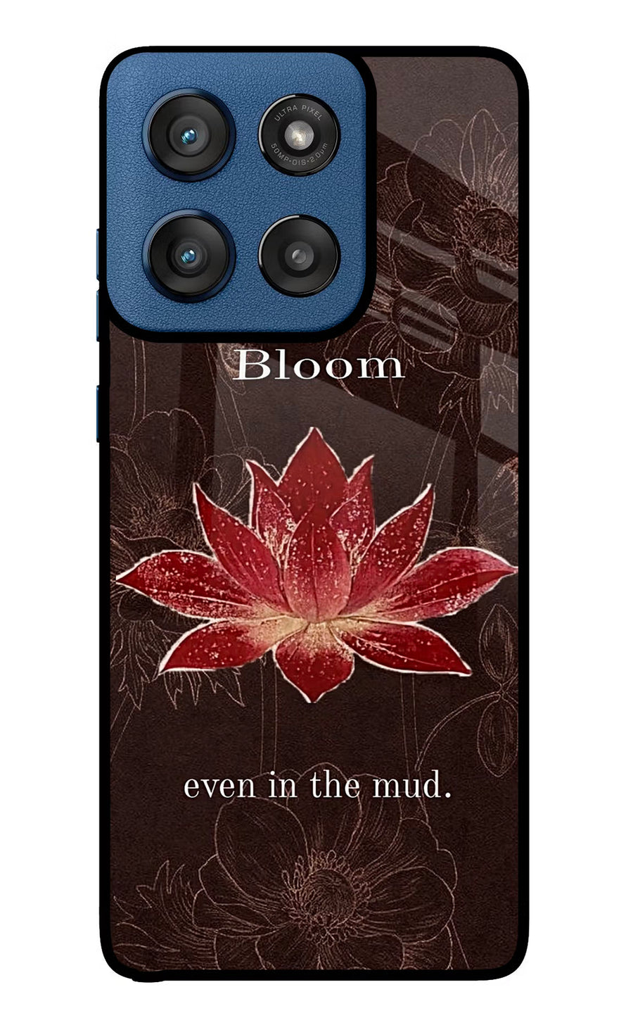 Bloom Moto Edge 60 Stylus Back Cover, Glass case