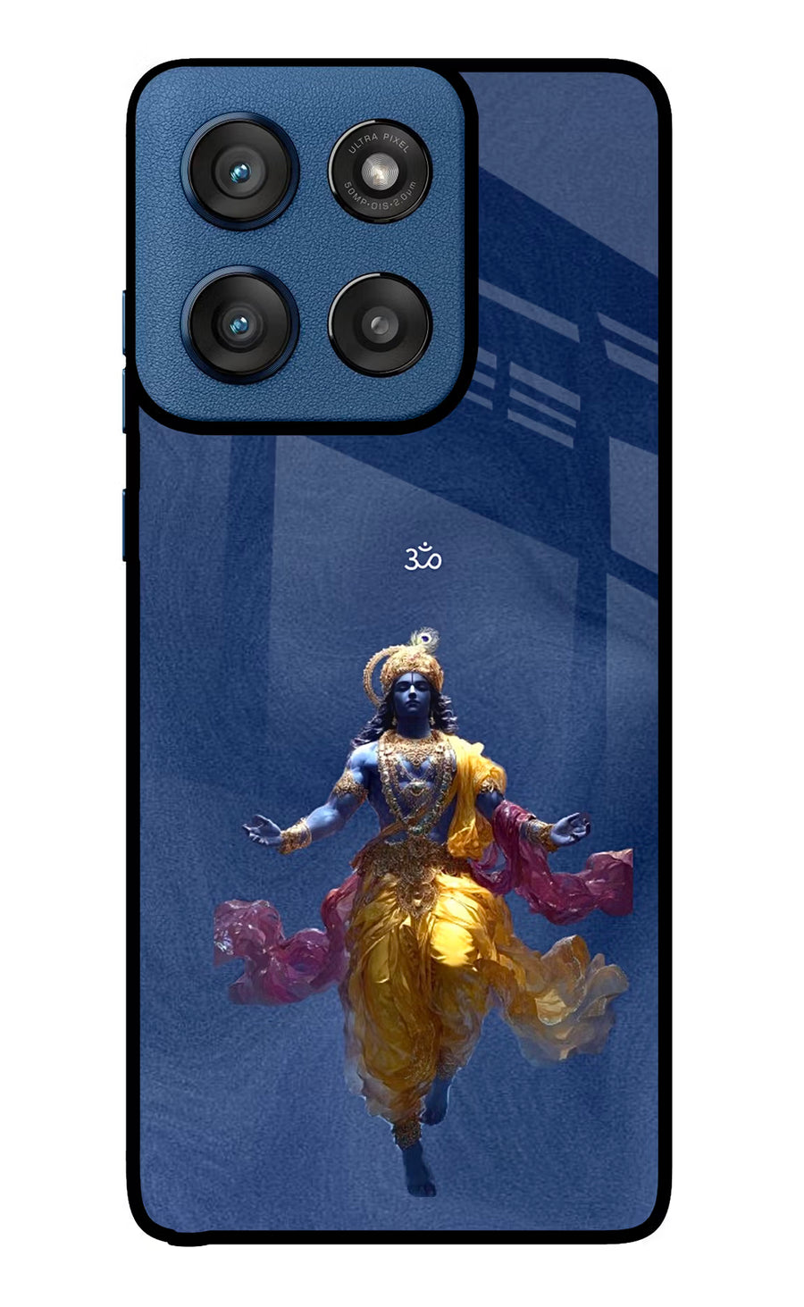 Cosmic Krishna Moto Edge 60 Stylus Back Cover, Glass case