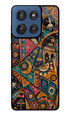 Folk Print Moto Edge 60 Stylus Glass Case