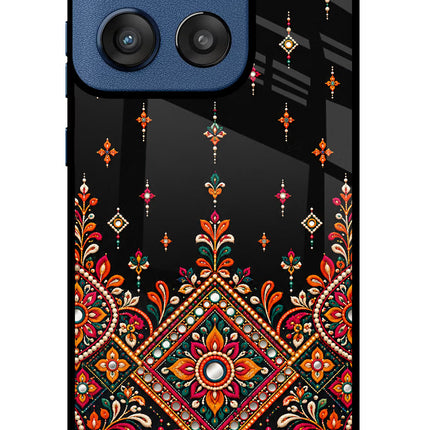 Noir Mehfil Moto Edge 60 Stylus Glass Case
