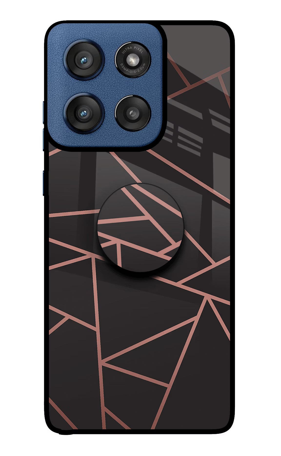 Geometric Pattern Moto Edge 60 Stylus Pop Case by Casekaro