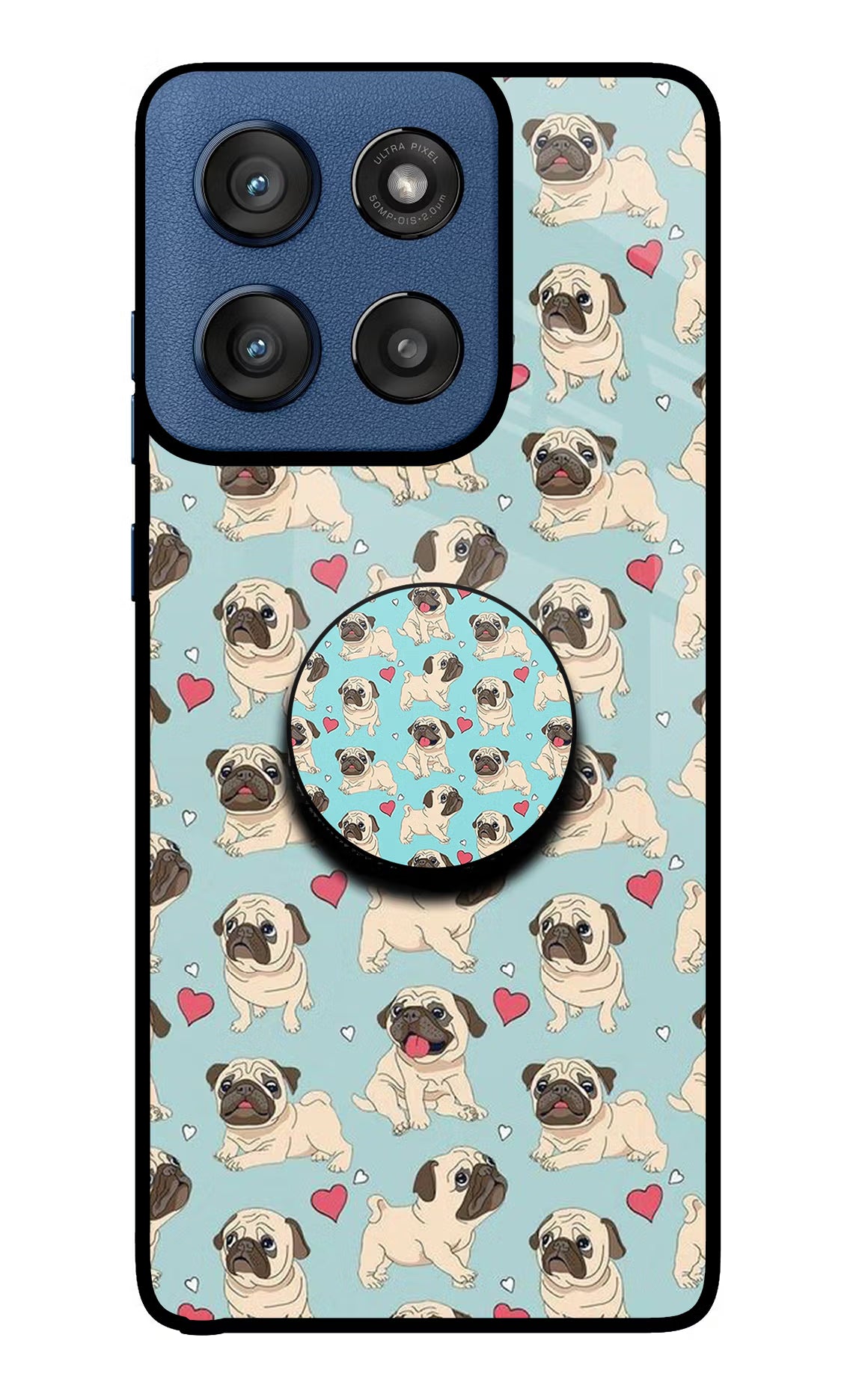 Pug Dog Moto Edge 60 Stylus Pop Case by Casekaro