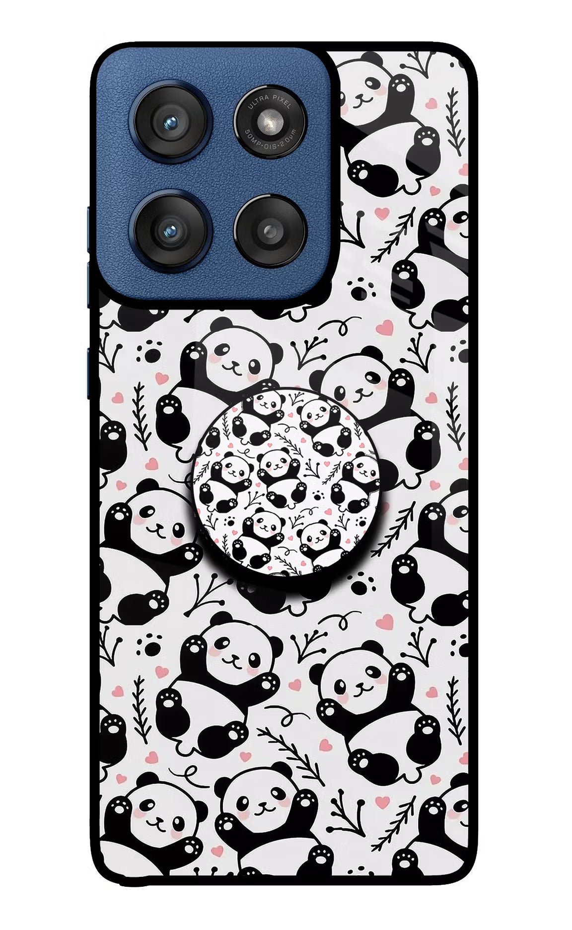 Cute Panda Moto Edge 60 Stylus Pop Case by Casekaro