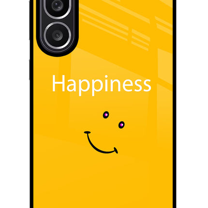 Happiness With Smiley Samsung M56 5G Glass Case