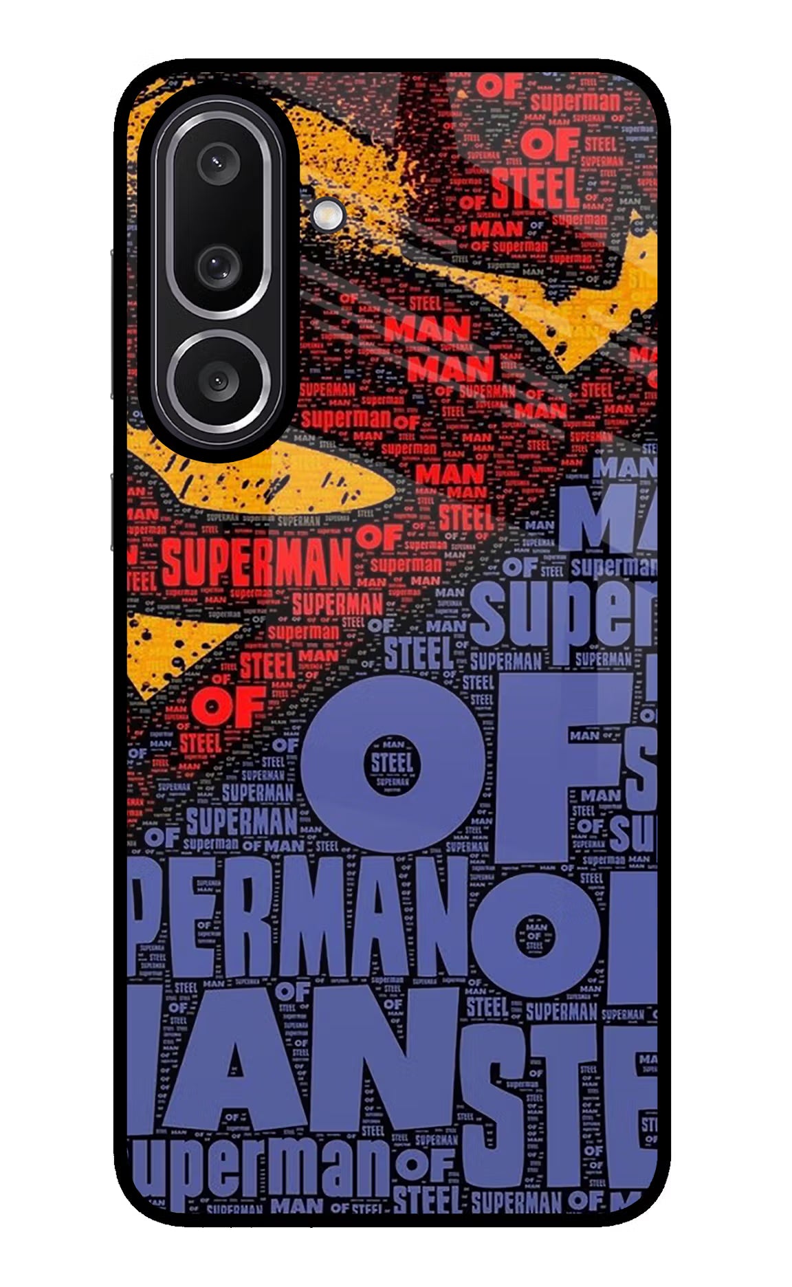 Superman Samsung M56 5G Glass Case Back Cover by Casekaro