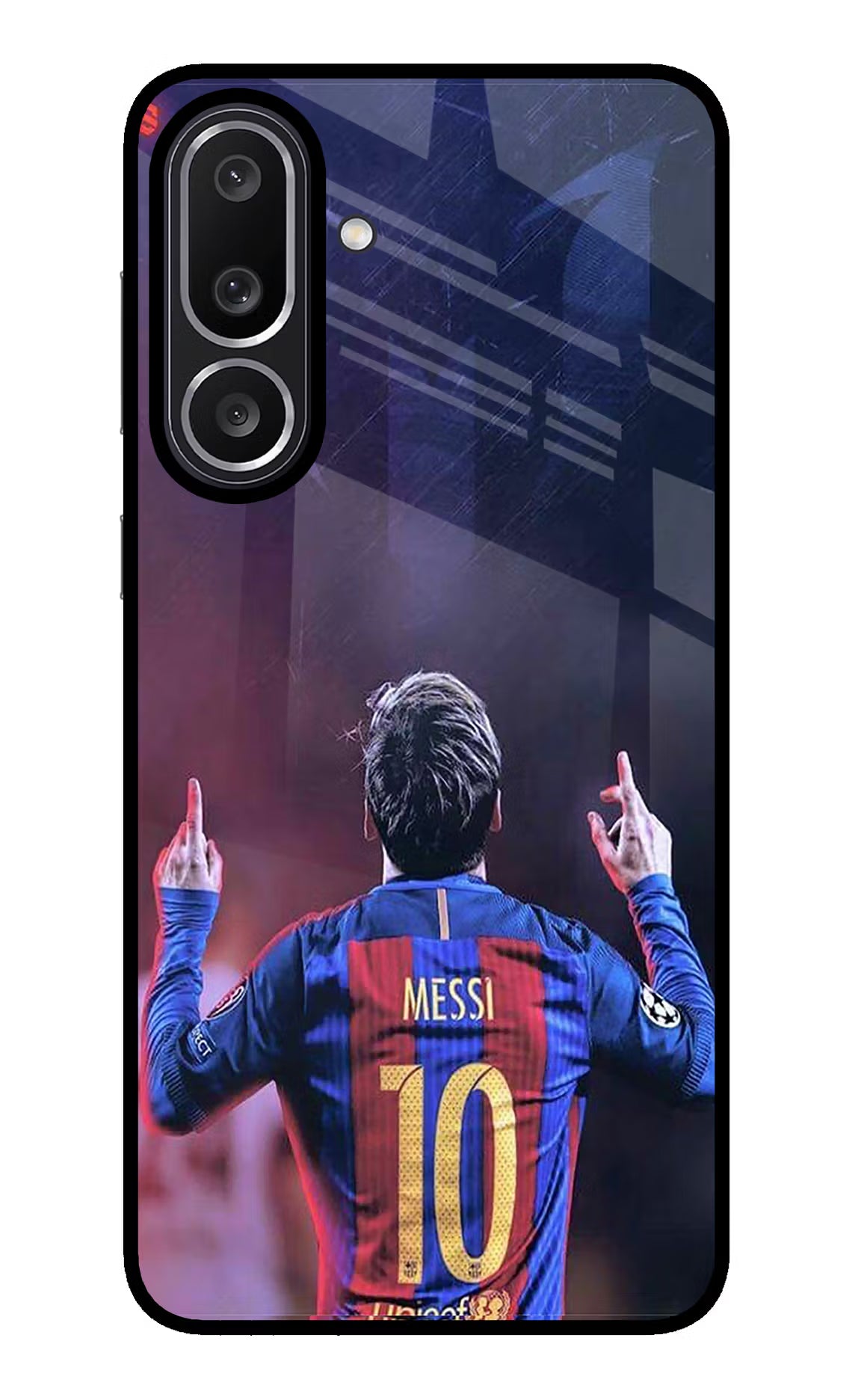 Messi Samsung M56 5G Glass Case Back Cover by Casekaro
