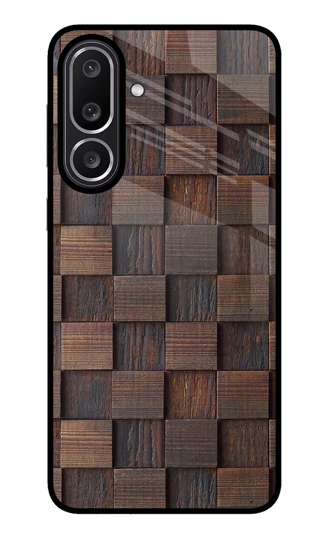 Wooden Cube Design Samsung M56 5G Glass Case