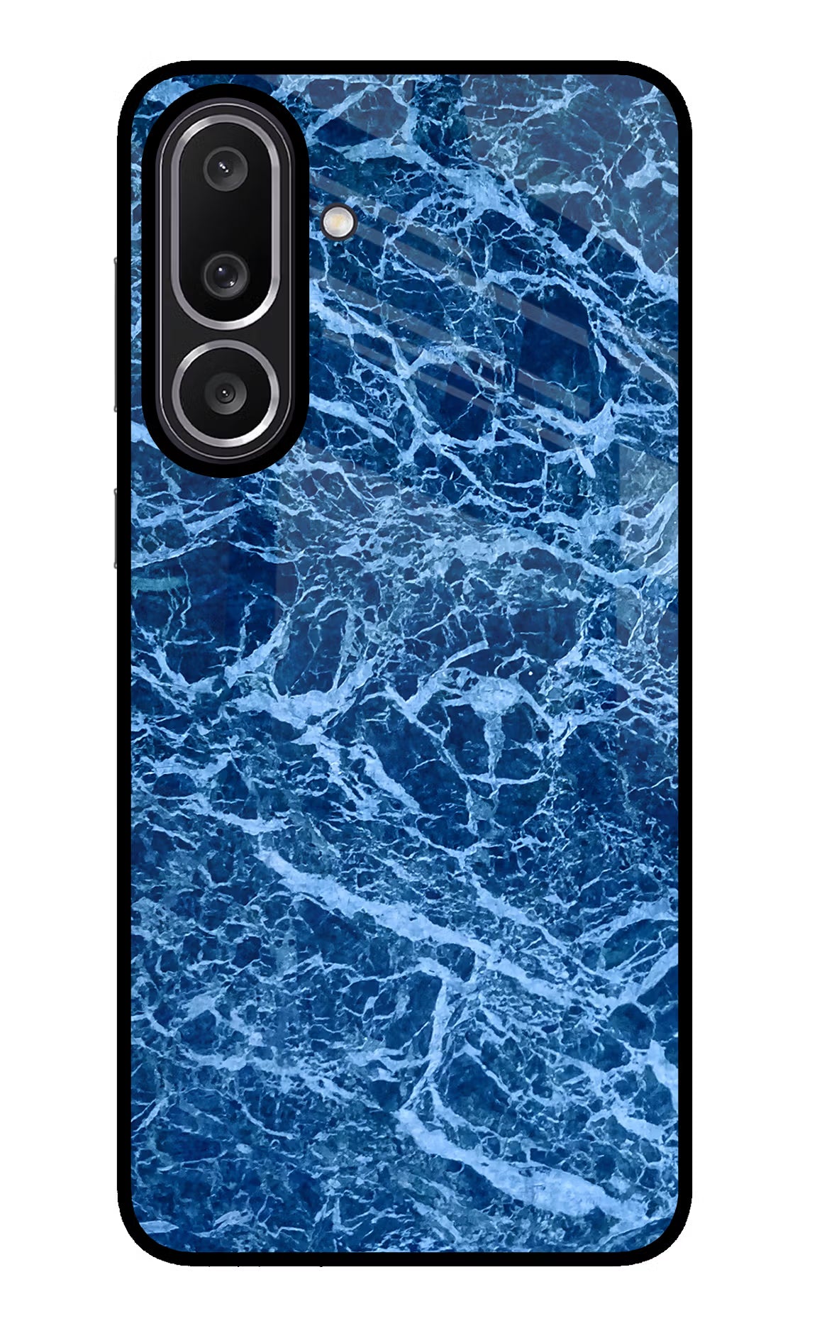 Blue Marble Samsung M56 5G Glass Case Back Cover by Casekaro