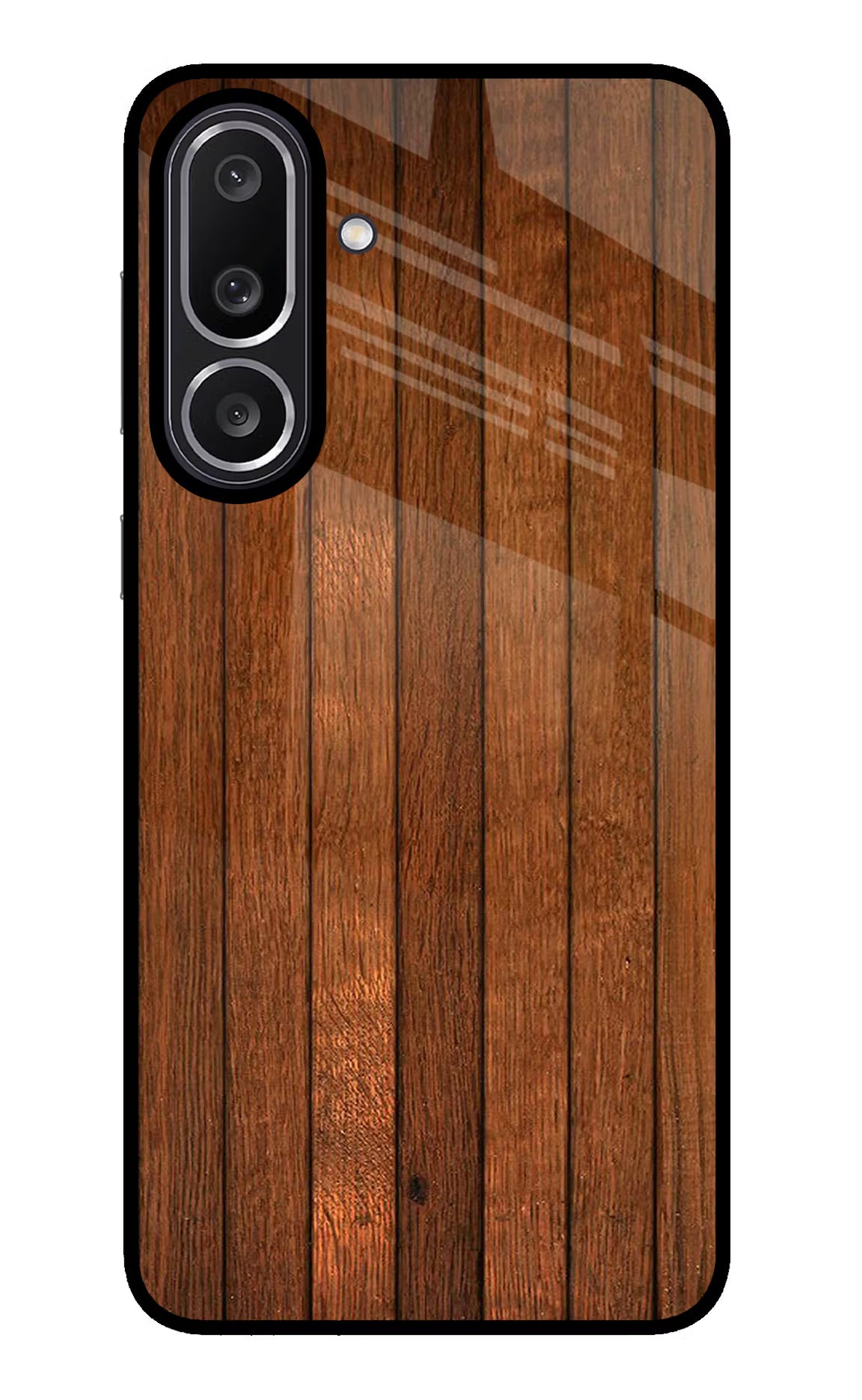 Wooden Artwork Bands Samsung M56 5G Glass Case Back Cover by Casekaro